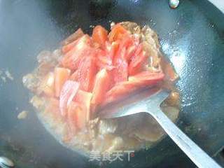 蕃茄炒牛肉的做法步骤:6