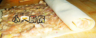 香菇鸡肉干豆腐卷的做法步骤：5