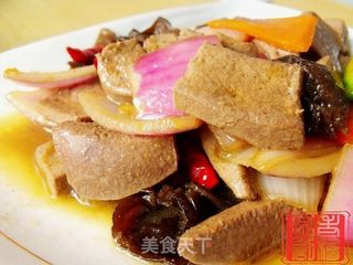洋葱炒猪肝的做法步骤:8