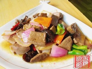 洋葱炒猪肝的做法步骤:9