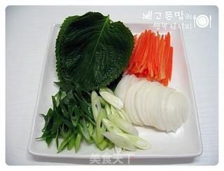牛肉紫菜包饭的做法步骤:3