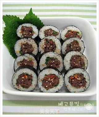 牛肉紫菜包饭的做法步骤:12