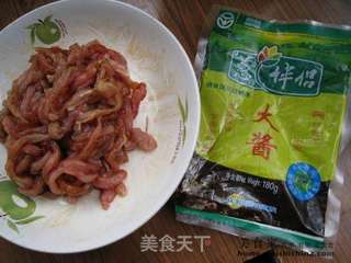 京酱肉丝的做法步骤:3