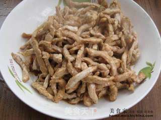 京酱肉丝的做法步骤:6