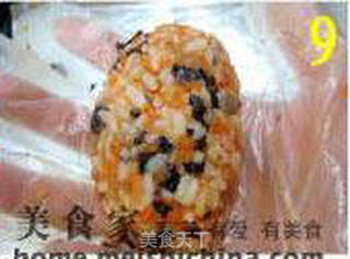 日式鲜虾饭团的做法步骤:9