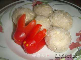 珍珠豆腐圆子的做法步骤:7