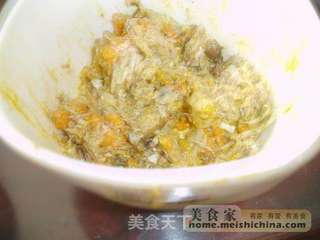 蟹粉狮子头的做法步骤:4
