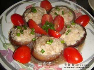 肉末酿香菇的做法步骤:6