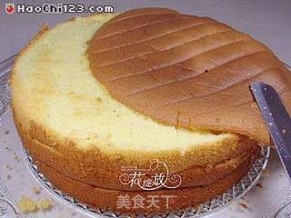 水果花纹蛋糕的做法步骤:16
