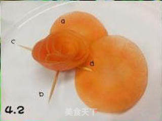 胡萝卜玫瑰花的做法步骤:11