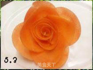 胡萝卜玫瑰花的做法步骤:15
