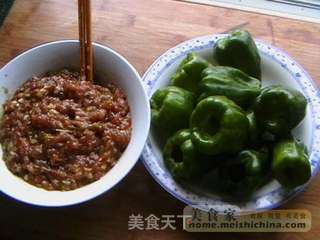 醸青椒的做法步骤：2