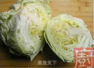 虾油炒粉丝卷心菜的做法步骤:4