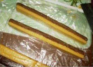 香草可可棋格饼干的做法步骤:9