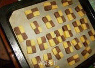 香草可可棋格饼干的做法步骤:12