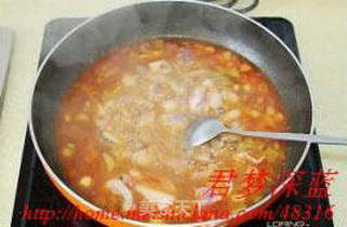 香辣豆花肉片的做法步骤：8