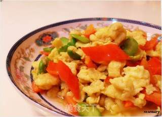 腐乳蚕豆瓣炒鸡蛋的做法步骤：6