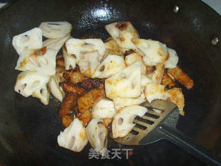 莲藕焖五花肉的做法步骤:8