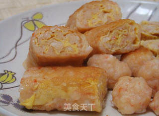 虾丸虾卷的做法步骤：8