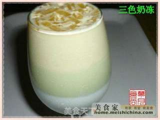 三色奶冻的做法步骤:8