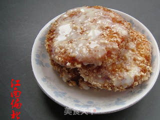 面包粉炸番茄的做法步骤：9