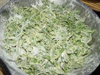 粉蒸扫帚菜的做法步骤:5
