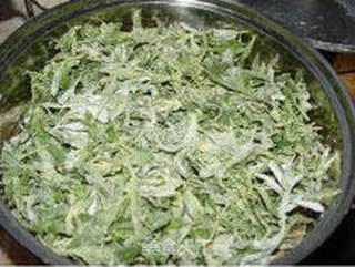 粉蒸扫帚菜的做法步骤:7