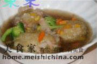 香菇酿虾球的做法步骤:9