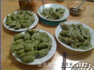 艾叶翡翠饺子的做法步骤:19