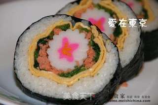 五彩寿司蛋糕的做法步骤：11