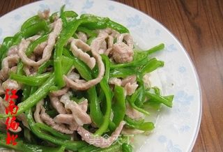 青椒肉丝的做法步骤:10