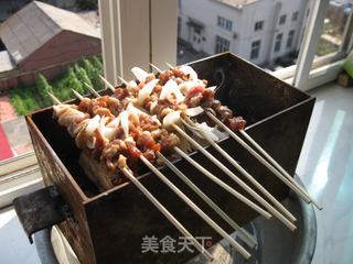 自制烤羊肉串的做法步骤:3