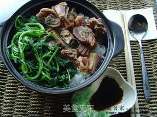 腊鸭腿煲仔饭的做法步骤:8