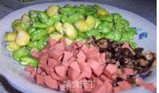 五彩蚕豆的做法步骤:4