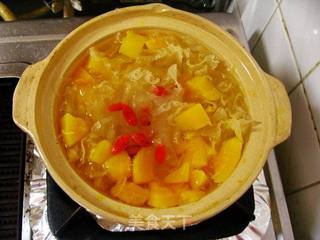 汤羹——枸杞木瓜银耳羹的做法步骤:4