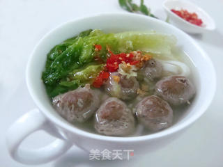 牛筋丸汤粉的做法步骤:19