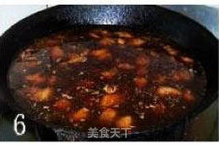 五花肉炖虎皮蛋的做法步骤:6