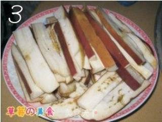 蒜蓉浇汁茄子的做法步骤:3