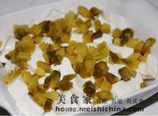 肉末蒸豆腐的做法步骤:8