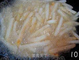 炸薯条的做法步骤:10