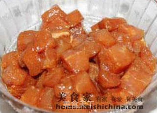 酱爆肉丁的做法步骤:4