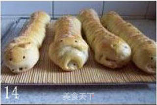毛毛虫面包的做法步骤:14