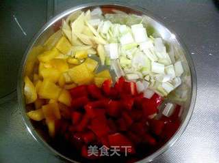 瑶柱鲍鱼汁烧双孢菇口蘑山药的做法步骤：5