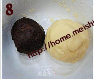 可可大理石饼干的做法步骤:8