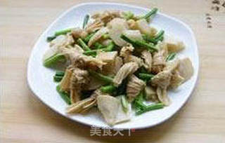 干锅腊肉豆结的做法步骤：10