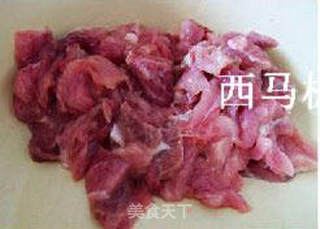 蚝油肉片丝瓜的做法步骤:3