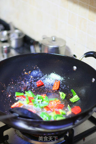脆皮黄瓜炒肉的做法步骤:6
