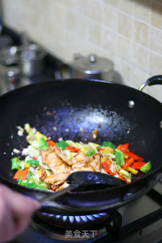 脆皮黄瓜炒肉的做法步骤:8