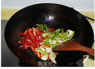 蕨菜炒肉丝的做法步骤:7