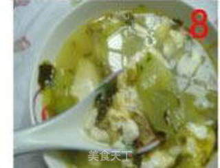 雪菜豆腐羹的做法步骤:9